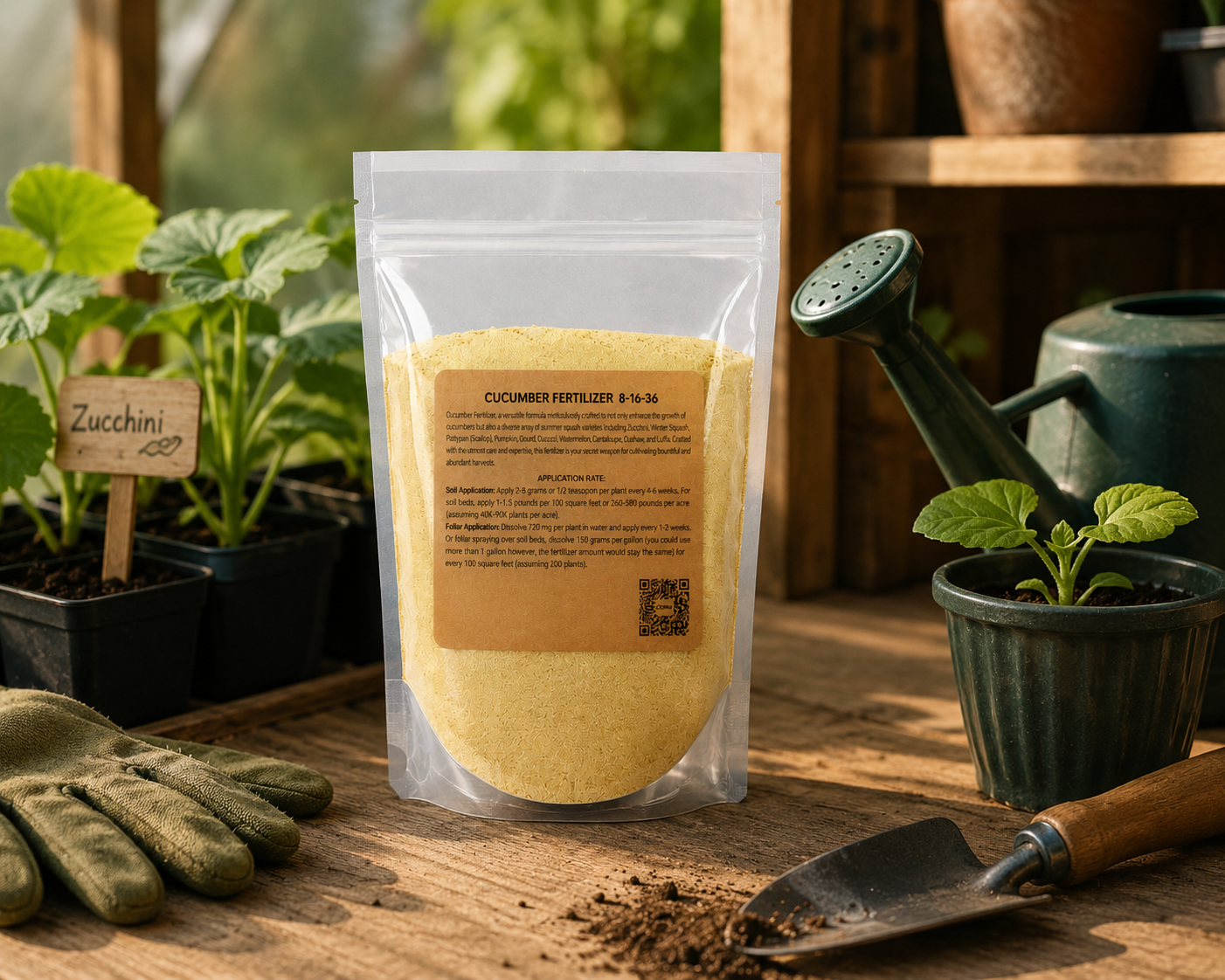 Cucumber Fertilizer 8-16-36 | Chelated Micronutrients | Hydroponics, Soil & Foliar Application