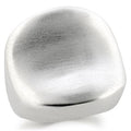 9W178 - Rhodium Brass Ring with No Stone