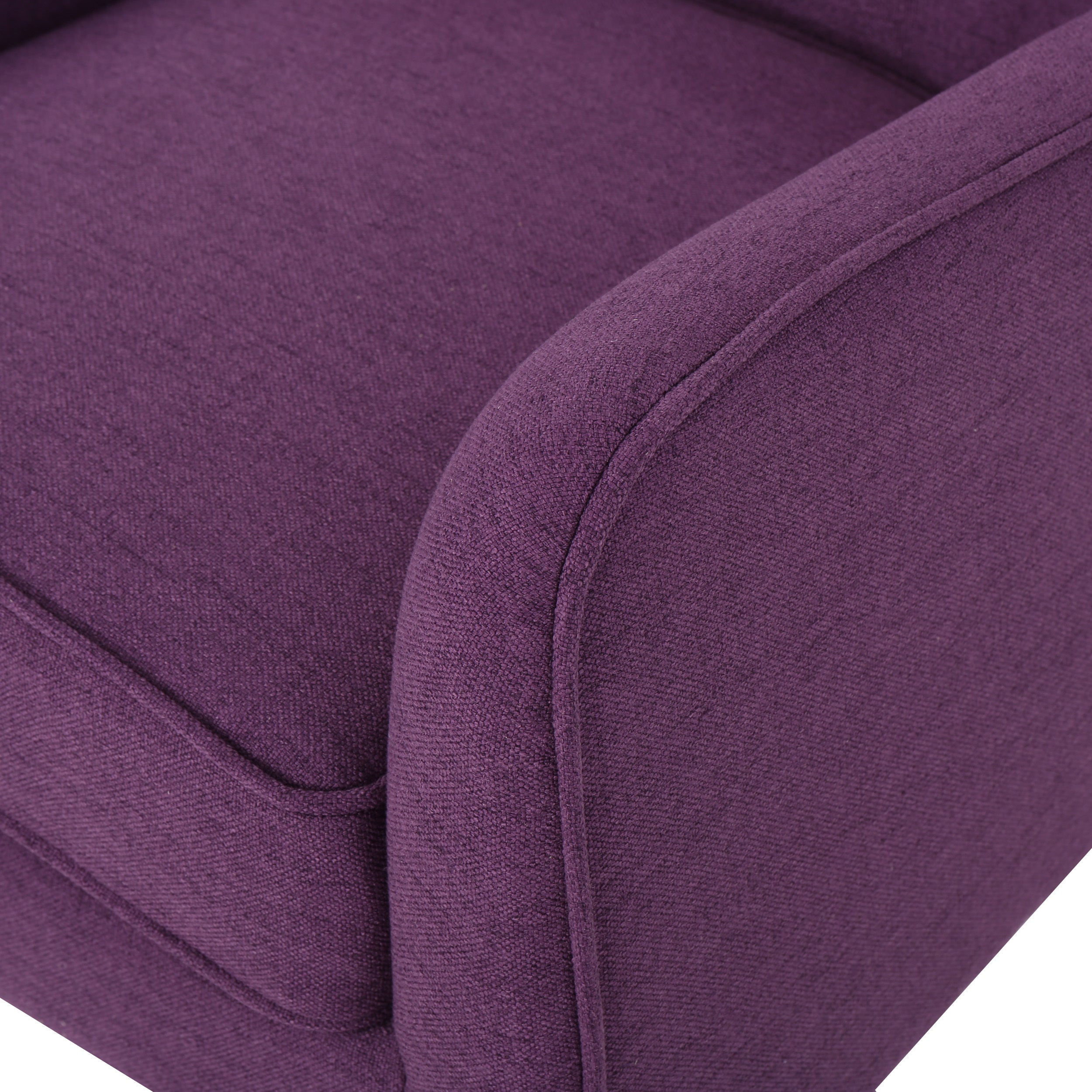 Accent Chair Mid-Century Tufted Purple Fabric 25x30x31