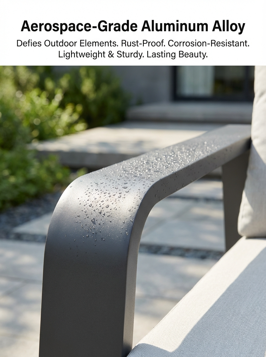 Outdoor Swivel Chair Aluminum Dark Gray Set of 2