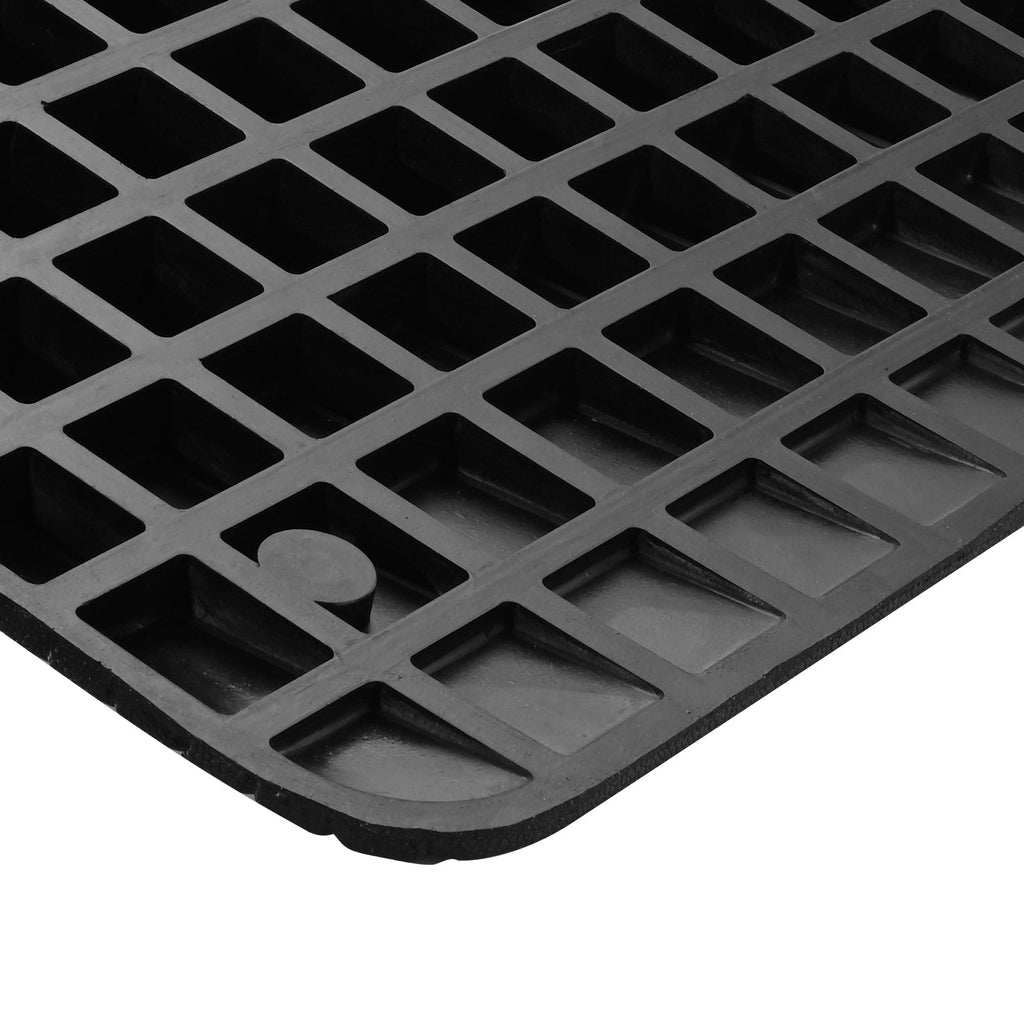 Threshold Ramp Rubber 4 In Non-Slip Beveled Edges Doorway 35.5x24.4 In