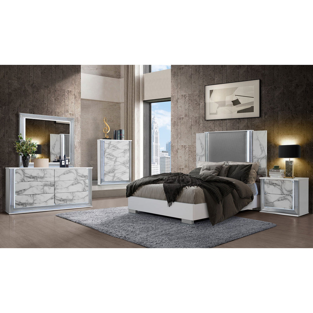 Moon - Chest With LED - White Marble