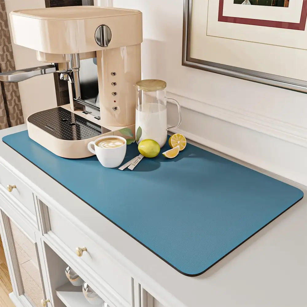 Dark gray silicone decorbites coffee mat absorbent kitchen drying mat