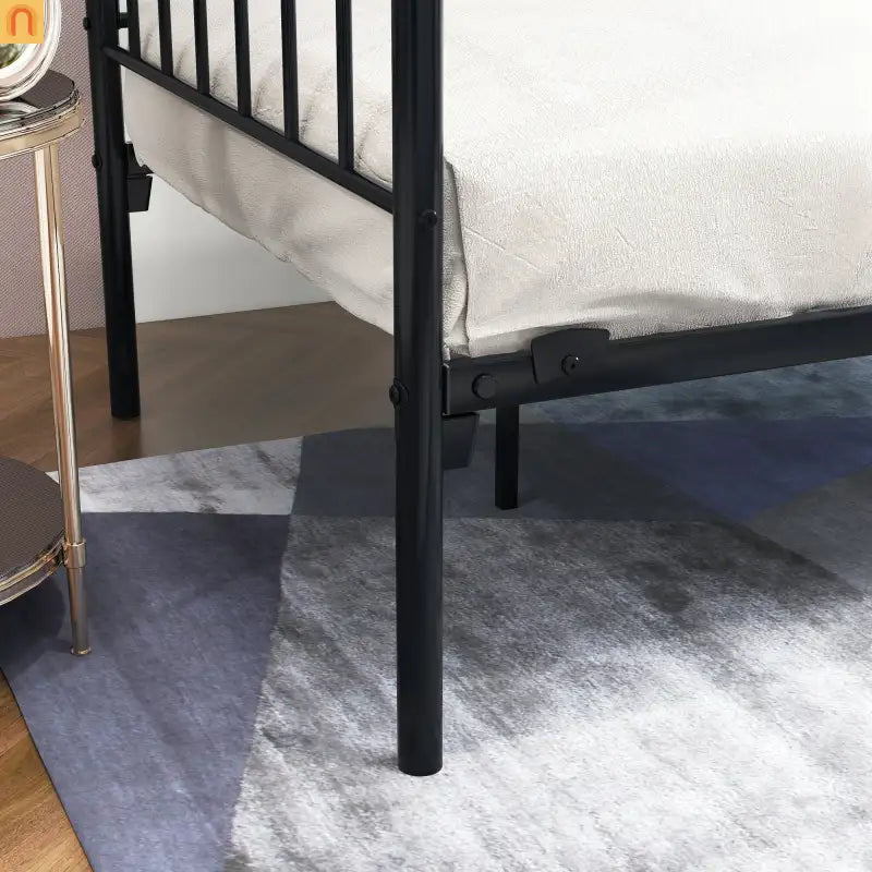 Daybed Metal Black Twin Headboard 450 lb No Box Spring 12in