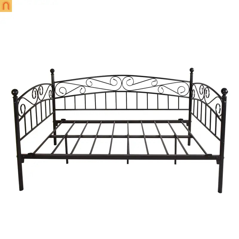 Daybed Metal Black Twin Headboard 450 lb No Box Spring 12in