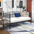 Daybed Metal Black Twin Headboard 450 lb No Box Spring 12in