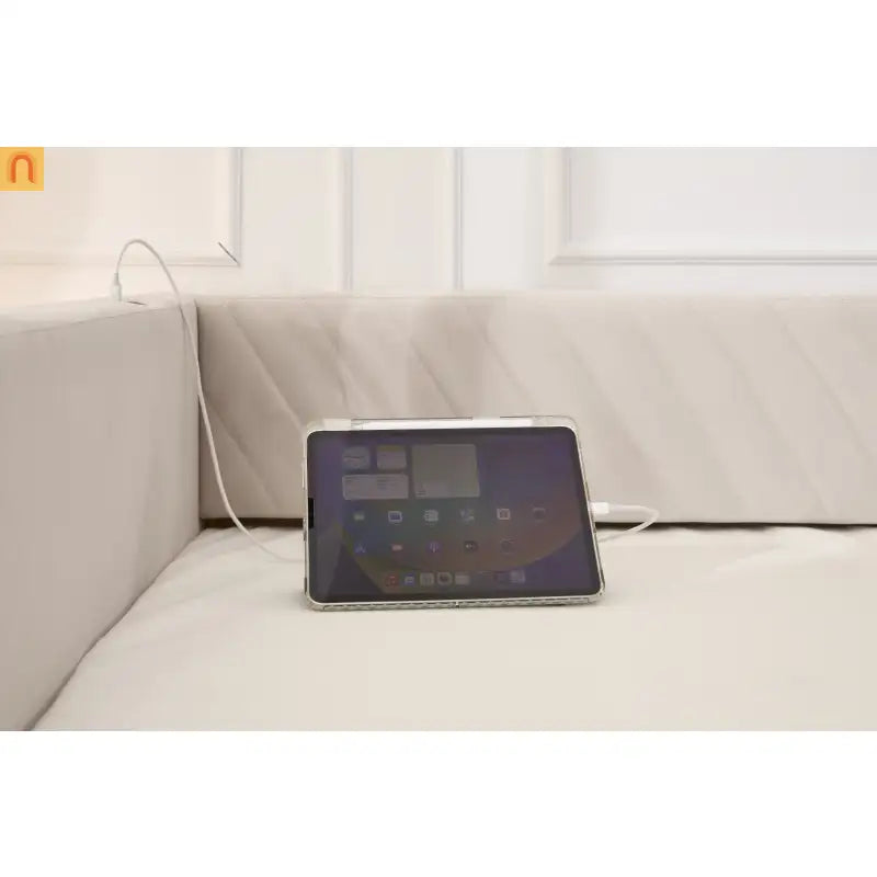 Chaise Lounge Velvet Beige Twin Trundle USB Port Side Pockets