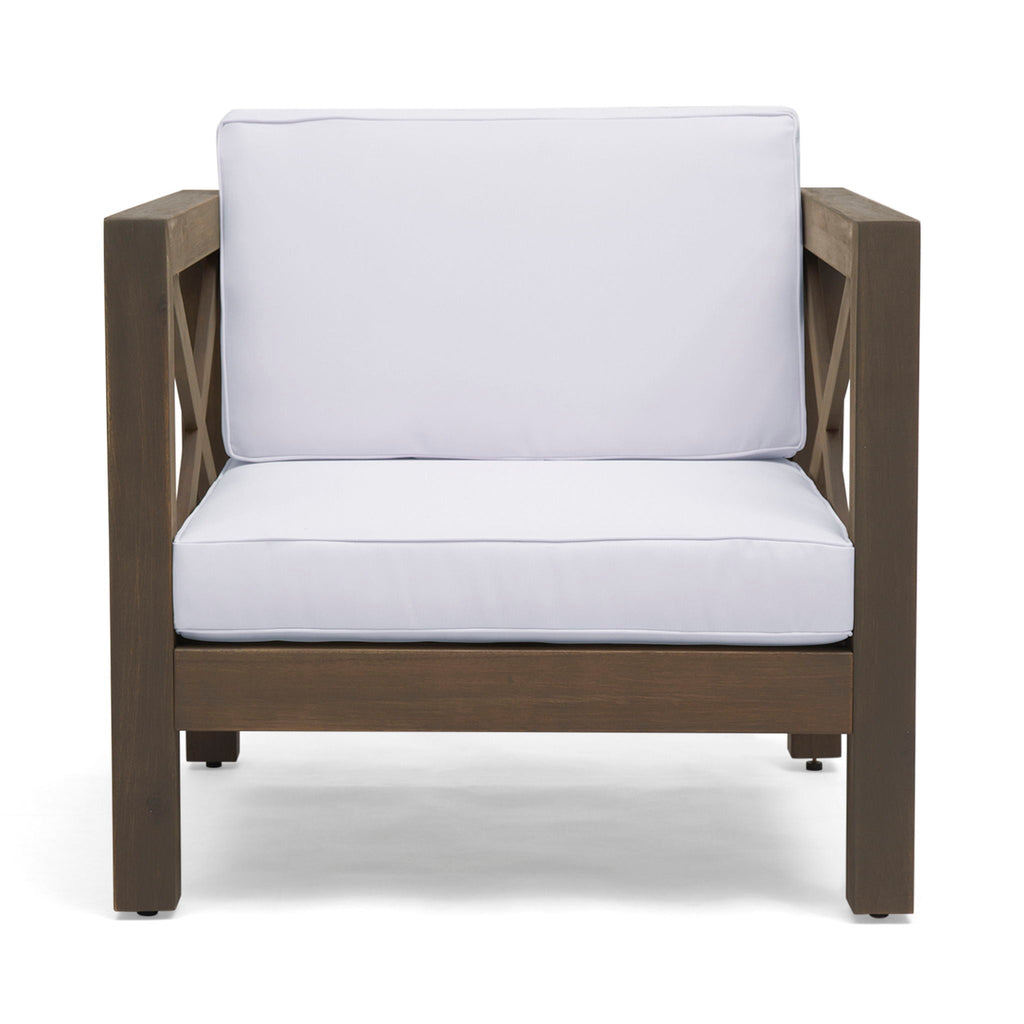 Brava Mid-Century Modern Club Chair with Water Resistant Cushions