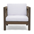 Brava Mid-Century Modern Club Chair with Water Resistant Cushions