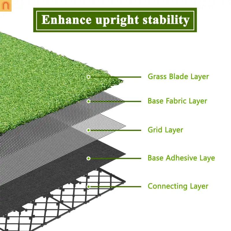 Outdoor Deck Tiles Artificial Turf Grass 12in Interlocking