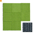 Outdoor Deck Tiles Artificial Turf Grass 12in Interlocking