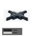 DecorBites™ 1m Black White Aluminum 2-Wire Connector Track Rail Spotlight Fitting
