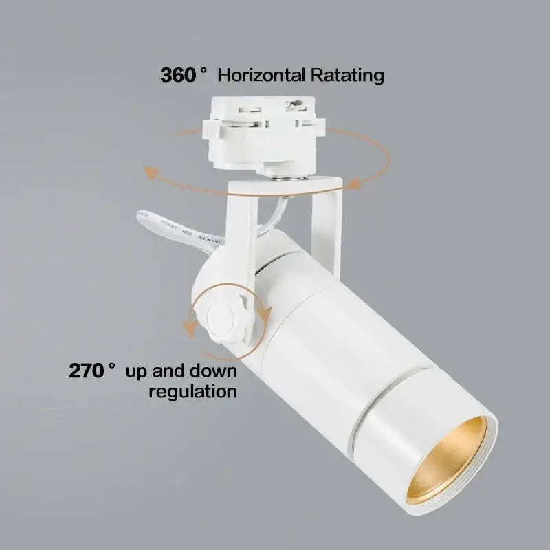 DecorBites™ 25W Dimmable LED Spotlight: Adjustable Beam Angle, High Quality Track Lighting