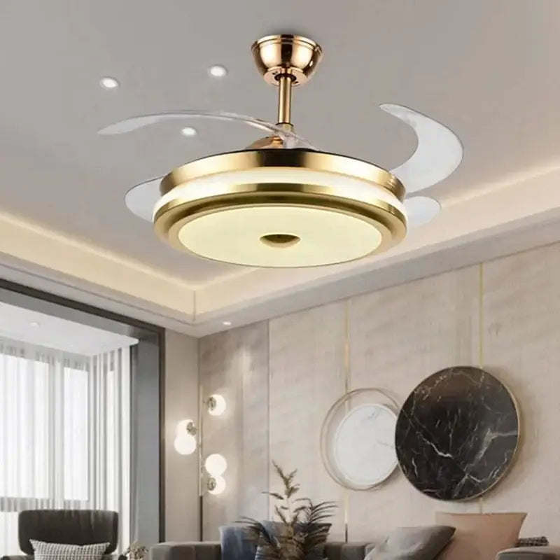 DecorBites™ 42" Smart LED Ceiling Fan Light with Retractable Blades and Remote Control
