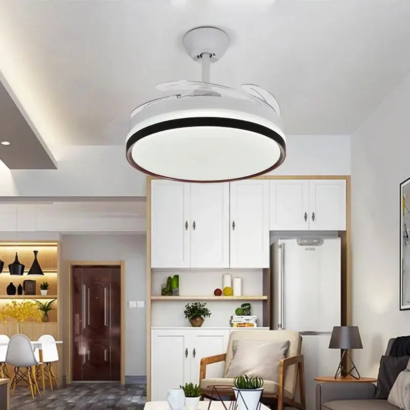 DecorBites™ 48 Inch Dimmable Decorative Ceiling Fan with Remote Control and LED Light