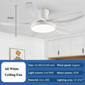 DecorBites™ 52" DC Ceiling Fan Light Remote Control LED Living Bedroom 220V 110V
