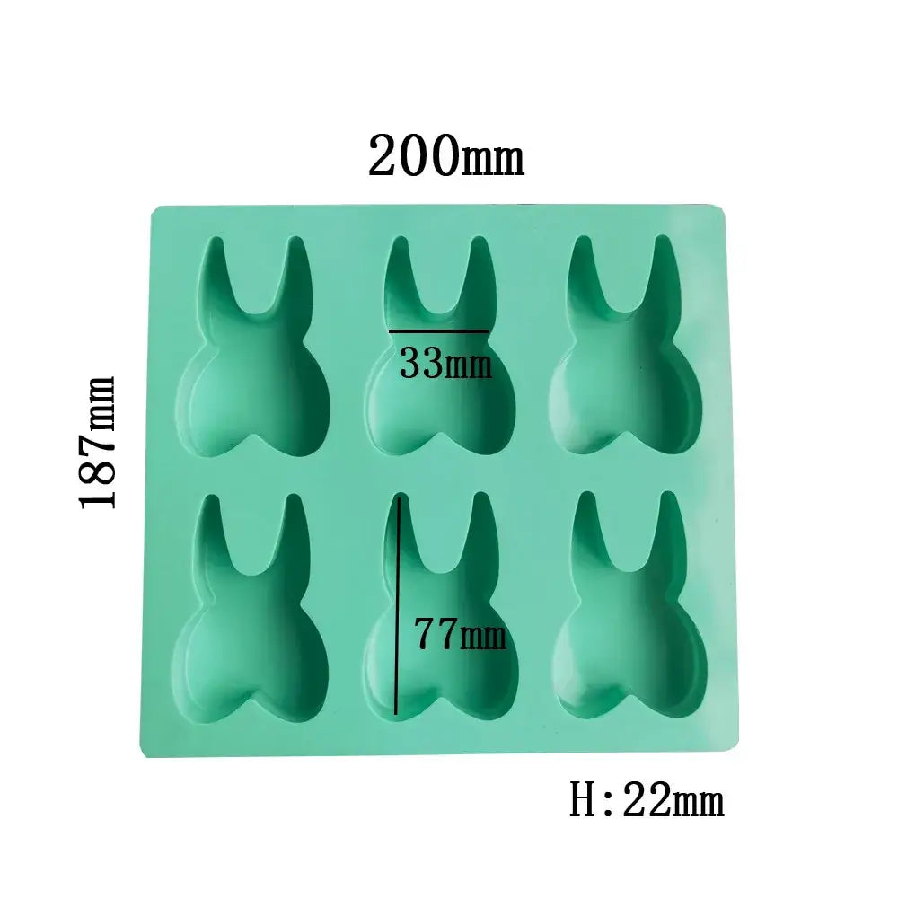 DecorBites™ 6 Hole Tooth Silicone Mold 3D Cake Biscuit Candy Ice Cube Bakeware