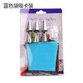 DecorBites™ 8pc Silicone Piping Bag & 6pc Nozzle Set for Cake Decorating