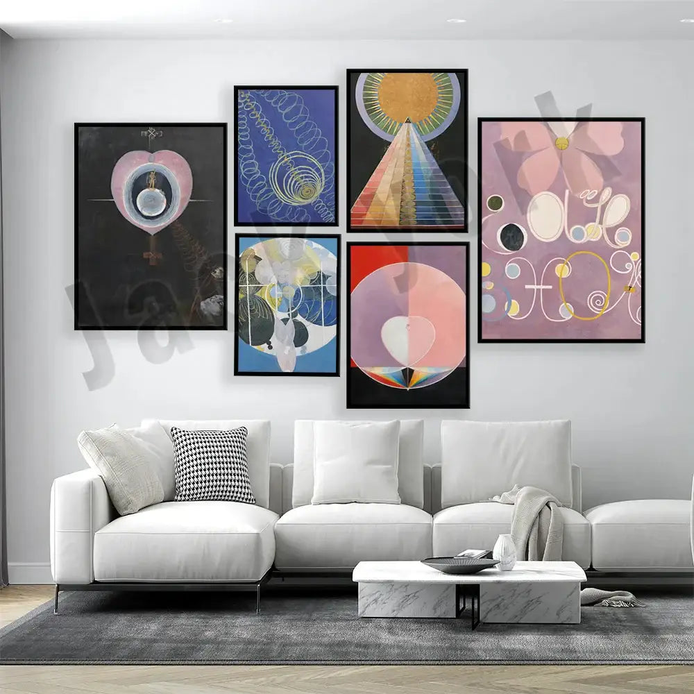 DecorBites™ Abstract Art Canvas Wall Print Modular Exhibition for Home Decor