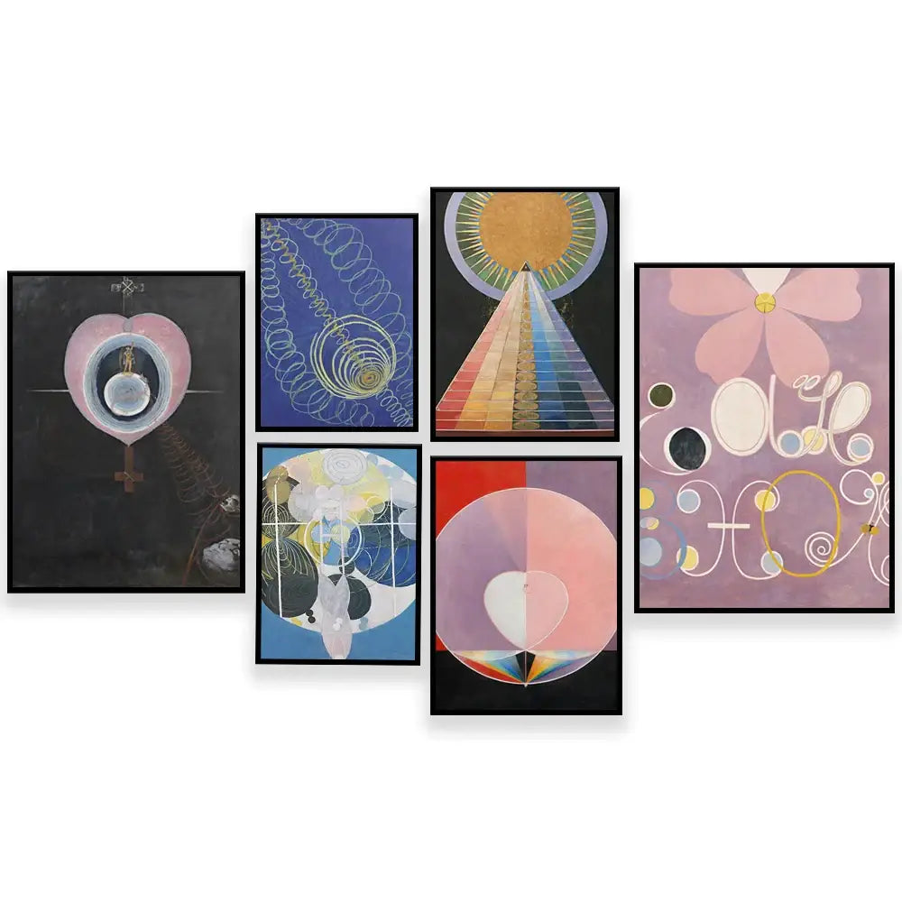 DecorBites™ Abstract Art Canvas Wall Print Modular Exhibition for Home Decor