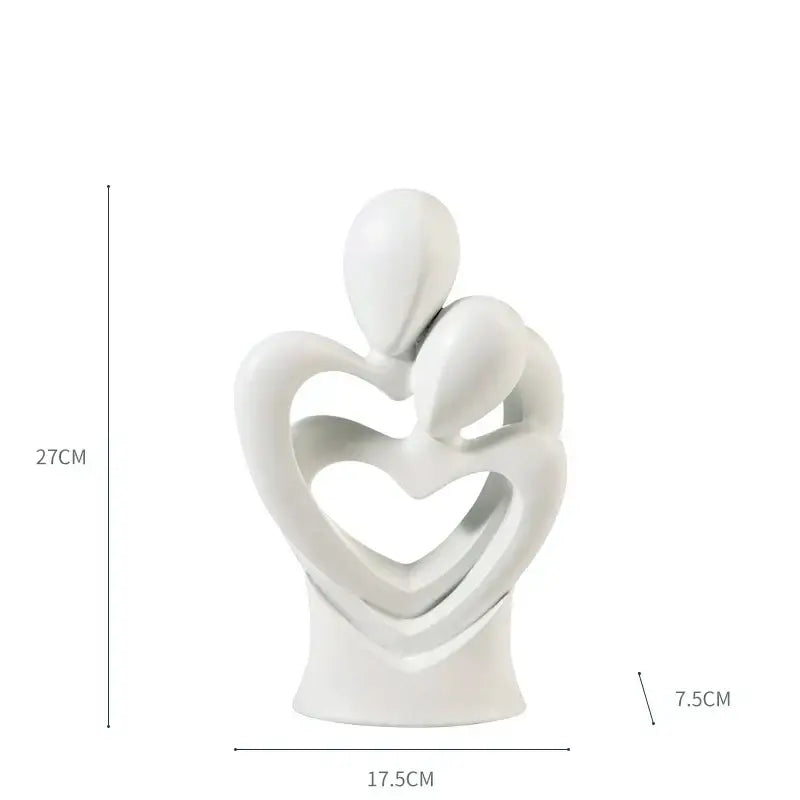 DecorBites™ Abstract Dancer Figure Resin Sculpture for Modern Home Decor