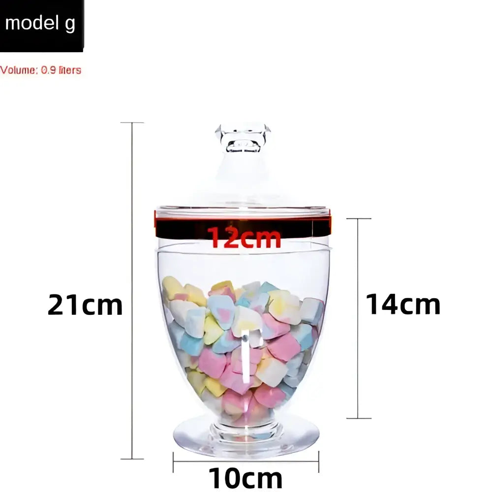DecorBites™ Acrylic Candy & Spice Jar Set for Kitchen Food Storage