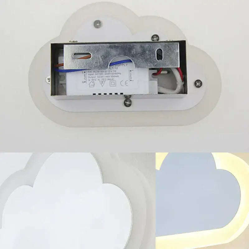 DecorBites™ Acrylic Clouds LED Wall Light for Modern Home Decor and Bedroom Lighting
