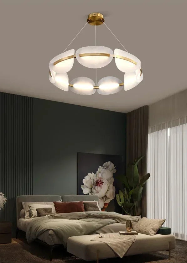 Acrylic Ring Chandelier Dimmable