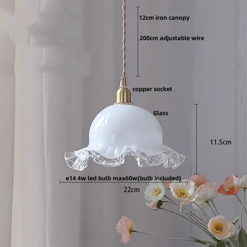 Walnut and amber glass led pendant lamp dining room hanging light