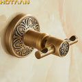 DecorBites™ Antique Brass Robe Hook, Wall Mounted Bathroom Accessories