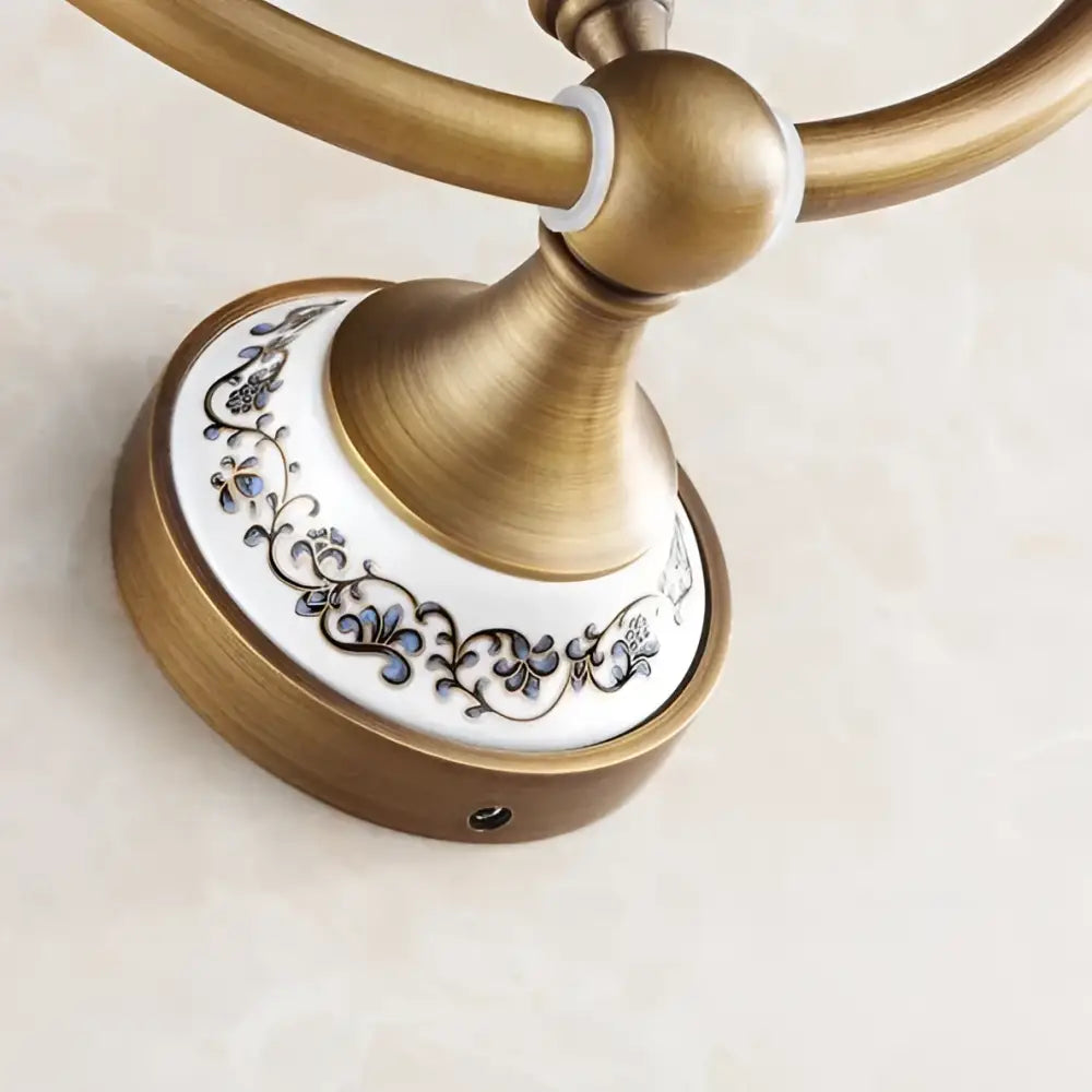 DecorBites™ Antique Bronze Towel Ring – Solid Brass Wall Mounted Holder for Bathroom
