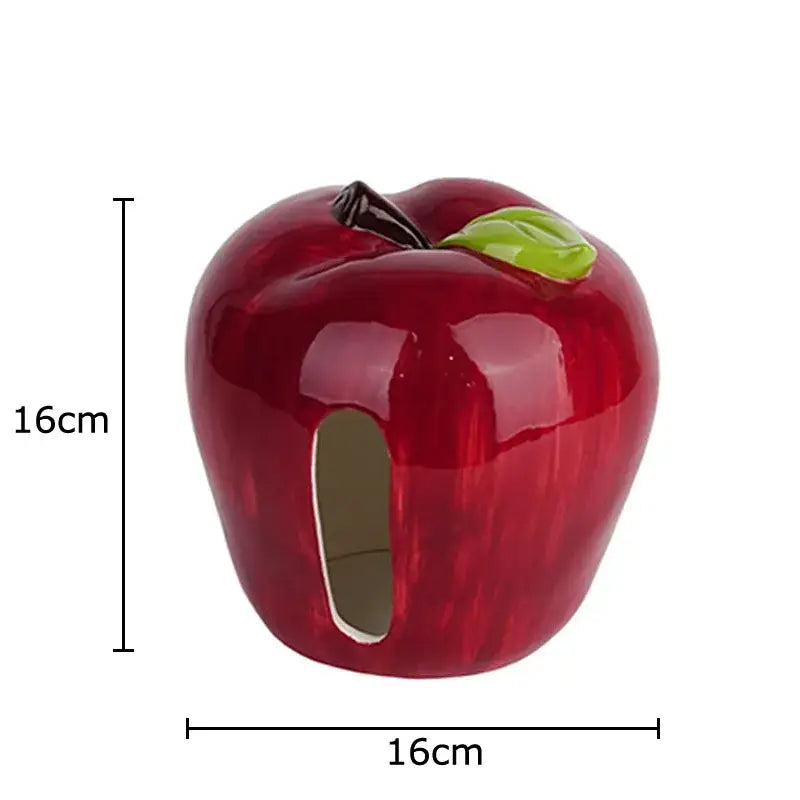 DecorBites™ Apple Shape Ceramic Tissue Box - Coffee Table Desk Decoration