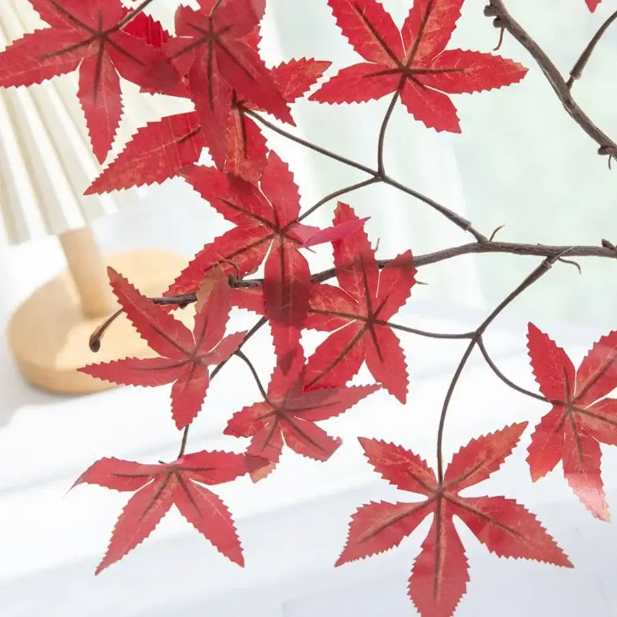 DecorBites™ Artificial Maple Leaf Bouquet for Wedding and Home Decor