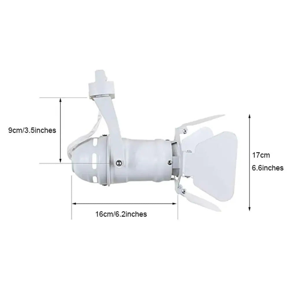 Vintage industrial white artwork led track lighting living room