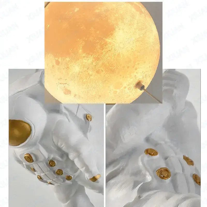 DecorBites™ Astronaut Bubble Chandelier Light - Moonlight Bedroom Ceiling Lamp