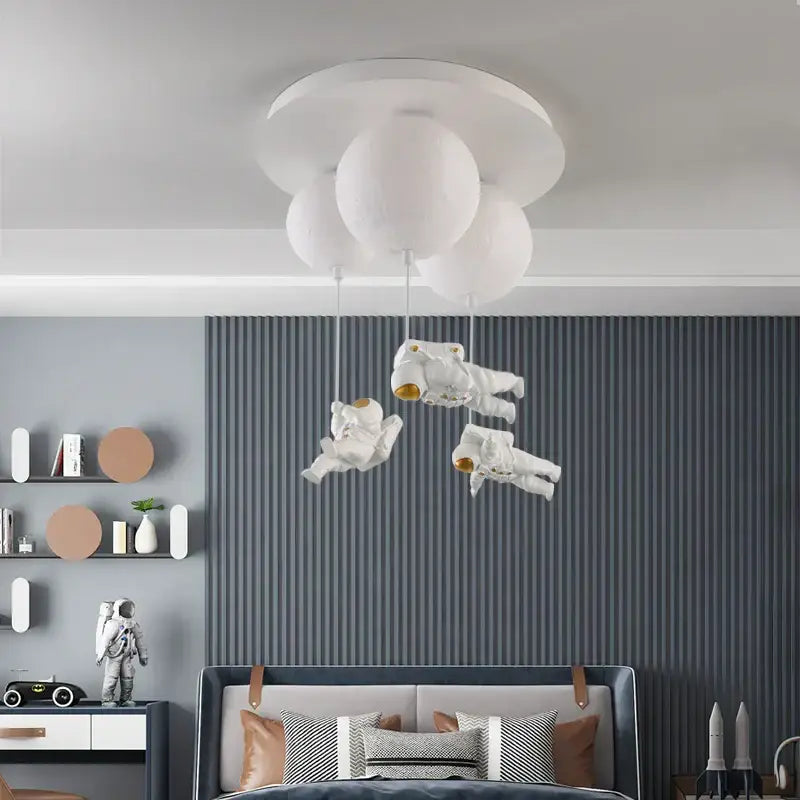 DecorBites™ Astronaut Globe Ceiling Light for Kids Room - 18cm/20cm/25cm