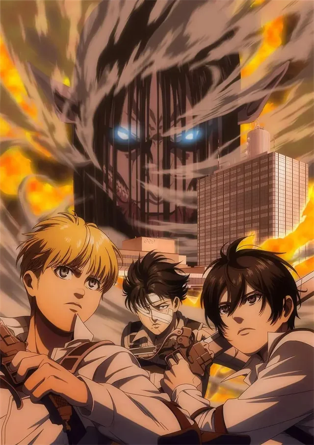 Attack on titan final season bedroom wall art poster