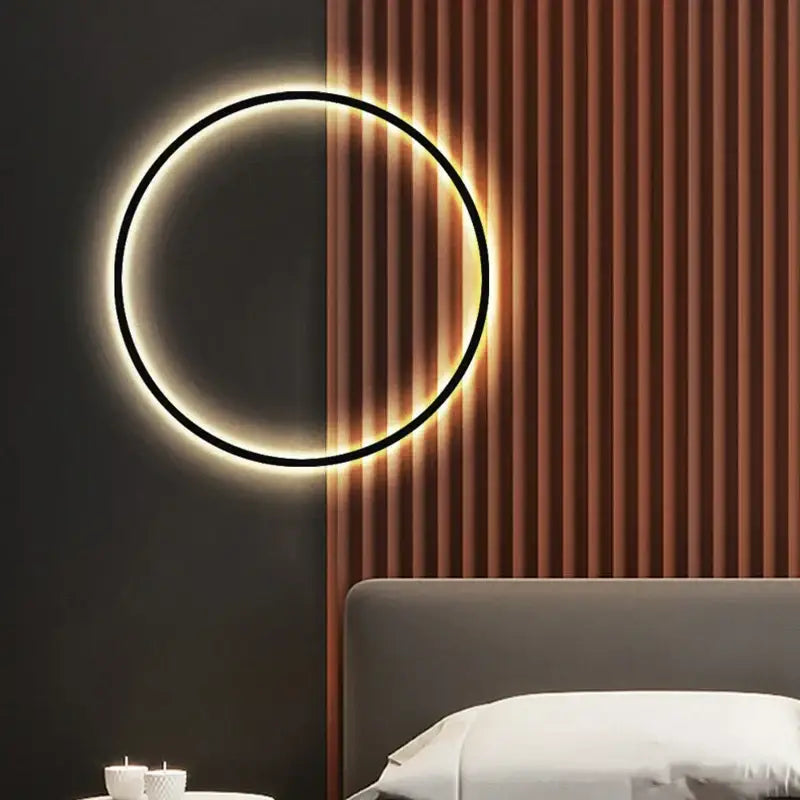 DecorBites™ Black Gold Dimmable Wall Light USB Plug Bedroom Sconce