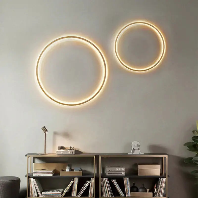 DecorBites™ Black Gold Dimmable Wall Light USB Plug Bedroom Sconce