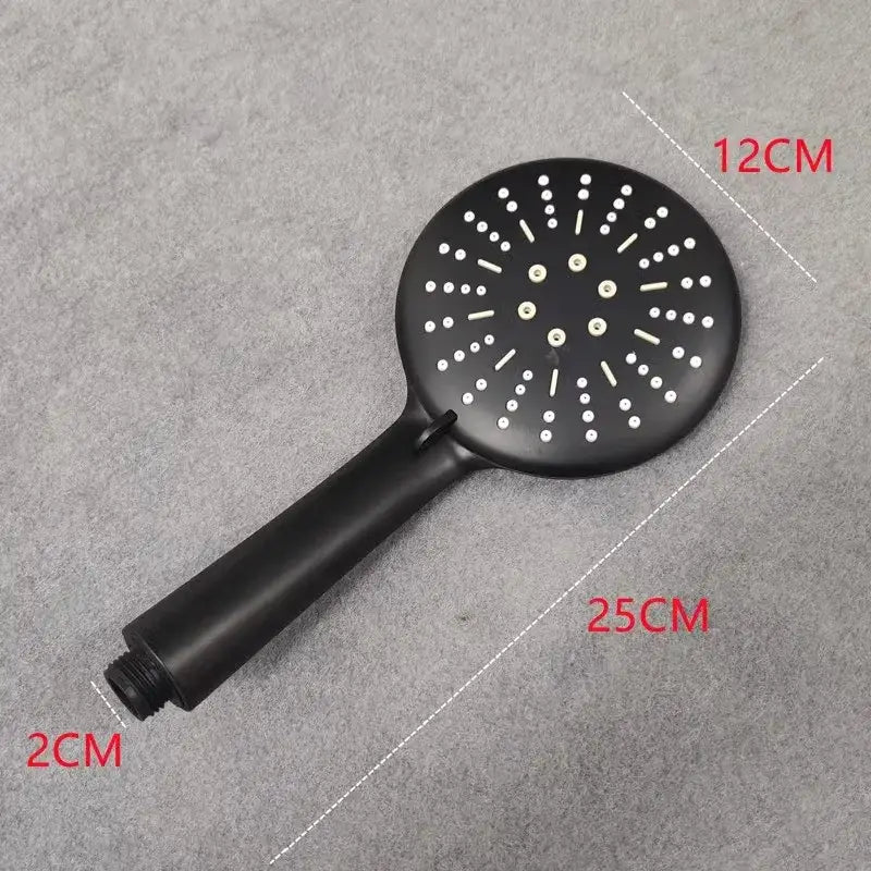 DecorBites™ Black High Pressure Handheld Shower Head for Water Saving and Bathroom Rainfall