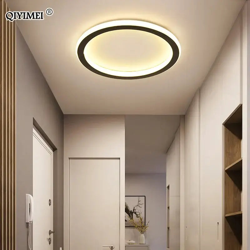 DecorBites™ Black Led Ceiling Light for Home Entryway - Modern Balcony Indoor Lamp