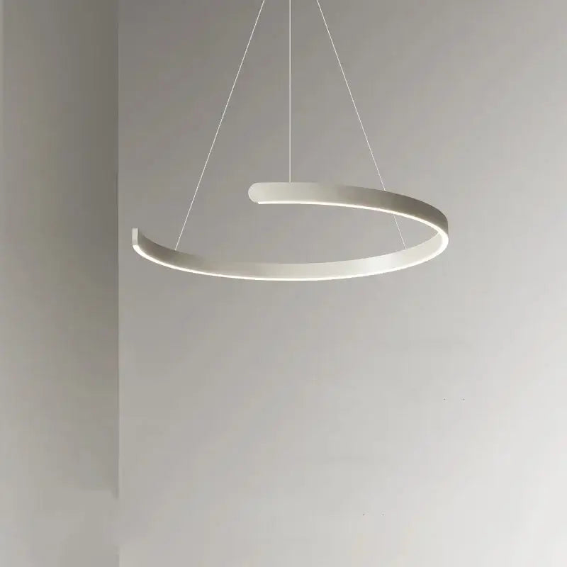 DecorBites™ Black LED Chandelier Pendant Light for Foyer Stairs Bar, Minimalist Indoor Hanging Lamp