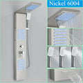 DecorBites™ Black LED Shower Faucet Panel with Waterfall Rain System & Massage Spa Spout
