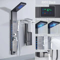 DecorBites™ Black Led Shower Panel 5-Function Wall Mount Bathroom Shower Faucet
