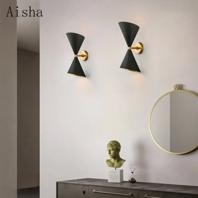 DecorBites™ Black LED Wall Lamp for Modern Home Lighting