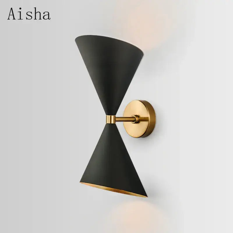 DecorBites™ Black LED Wall Lamp for Modern Home Lighting