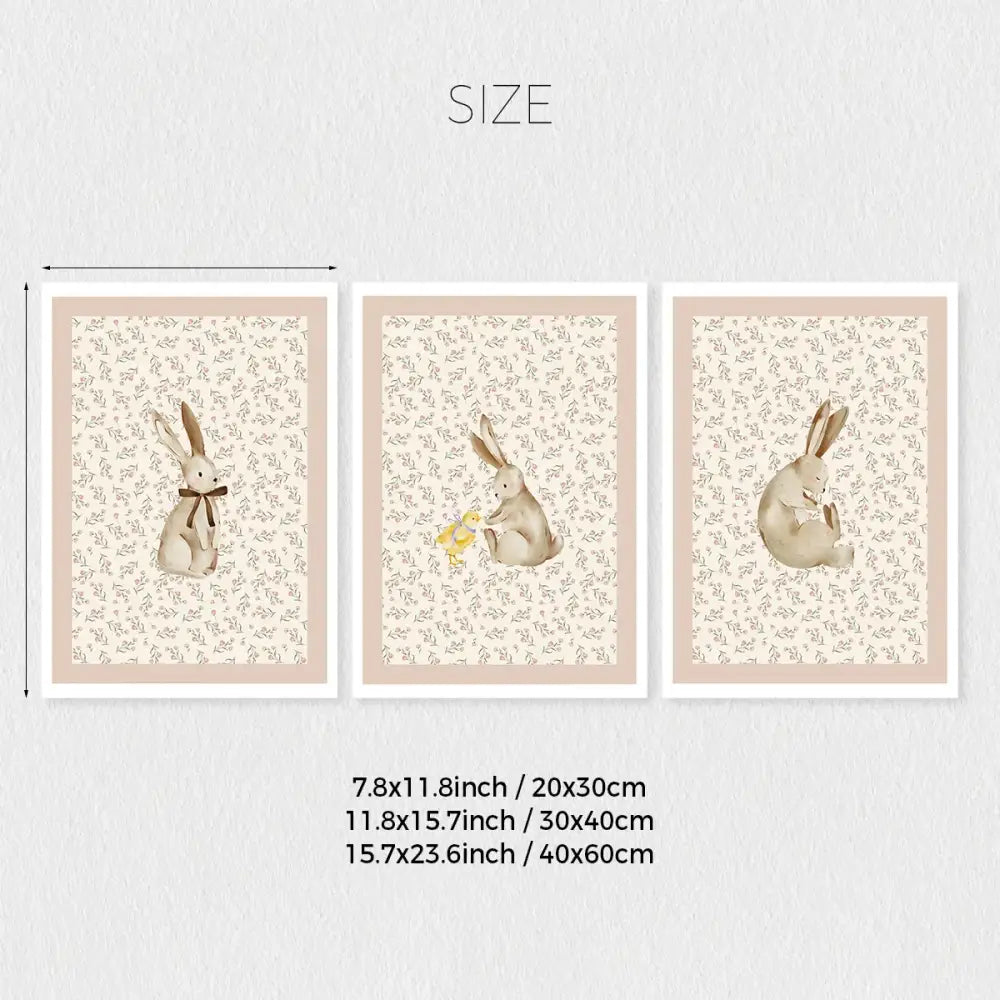 DecorBites™ Bohemian Forest Animal Wall Art Set