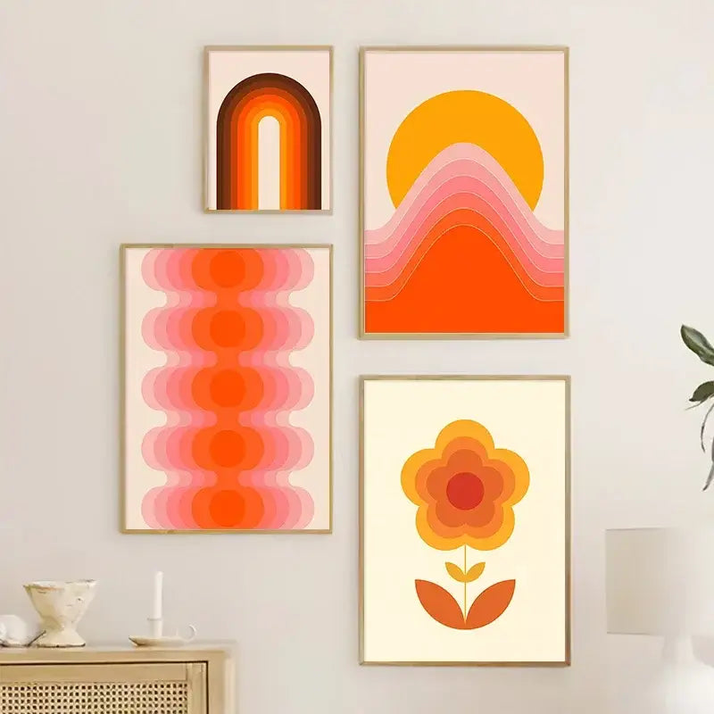 DecorBites™ Boho Sunset Art Prints - Wall Decor