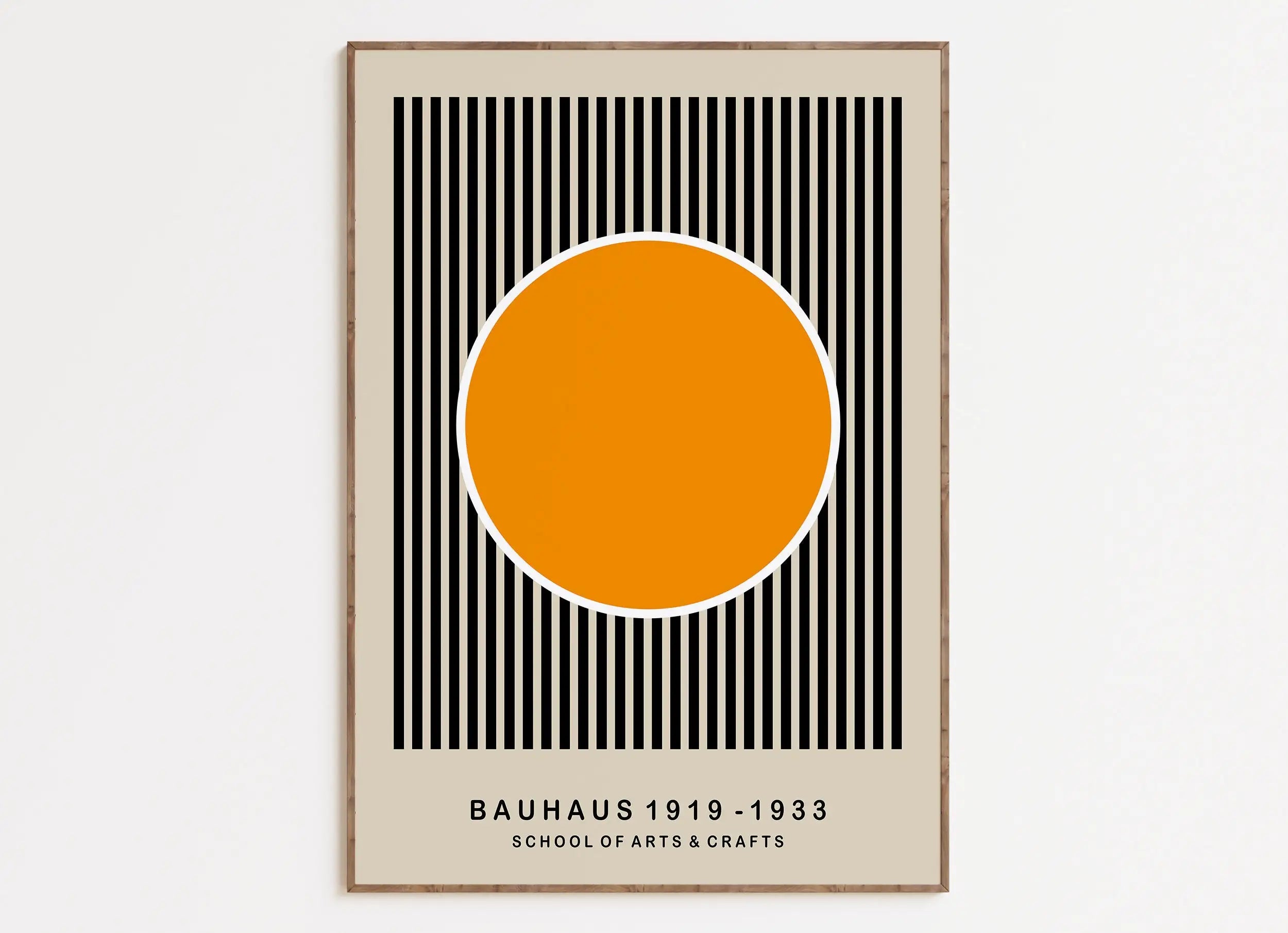 DecorBites™ Bright Geometric Bauhaus Canvas Art Print