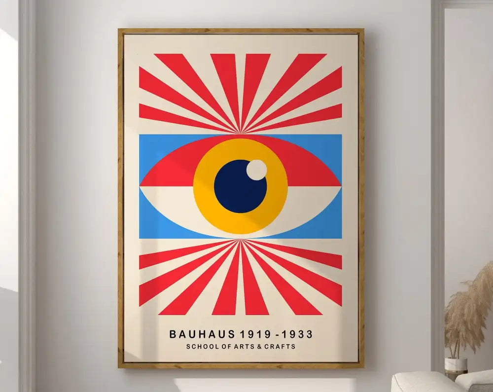DecorBites™ Bright Geometric Bauhaus Canvas Prints